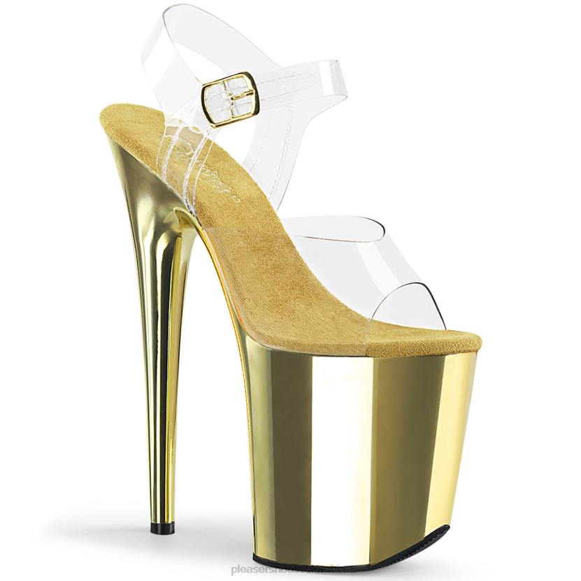 claro/oro 840P32 flamenco-808 Pleaser Shoes