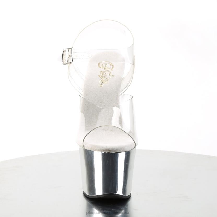 claro/plata 840P134 cielo-308 Pleaser Shoes