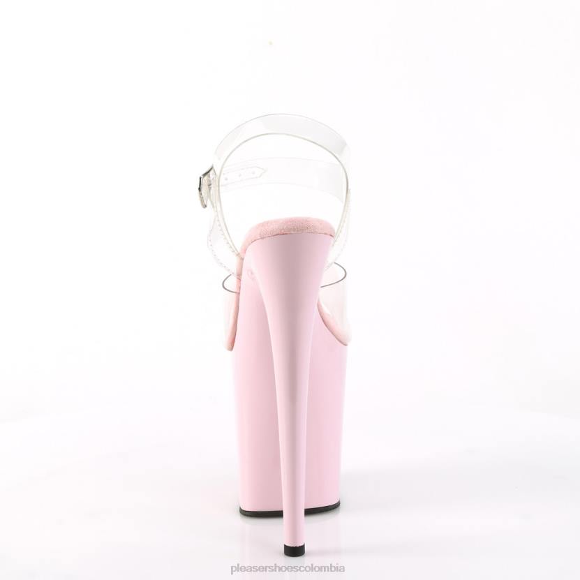 claro/rosa bebé 840P28 flamenco-808 Pleaser Shoes