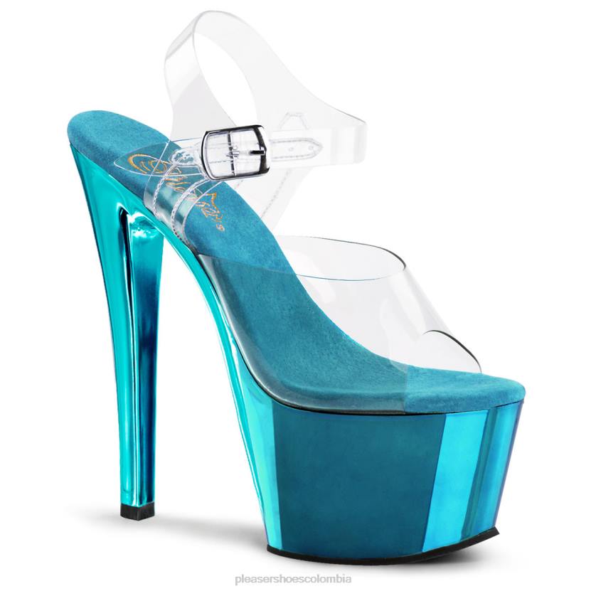 claro/verde azulado 840P135 cielo-308 Pleaser Shoes