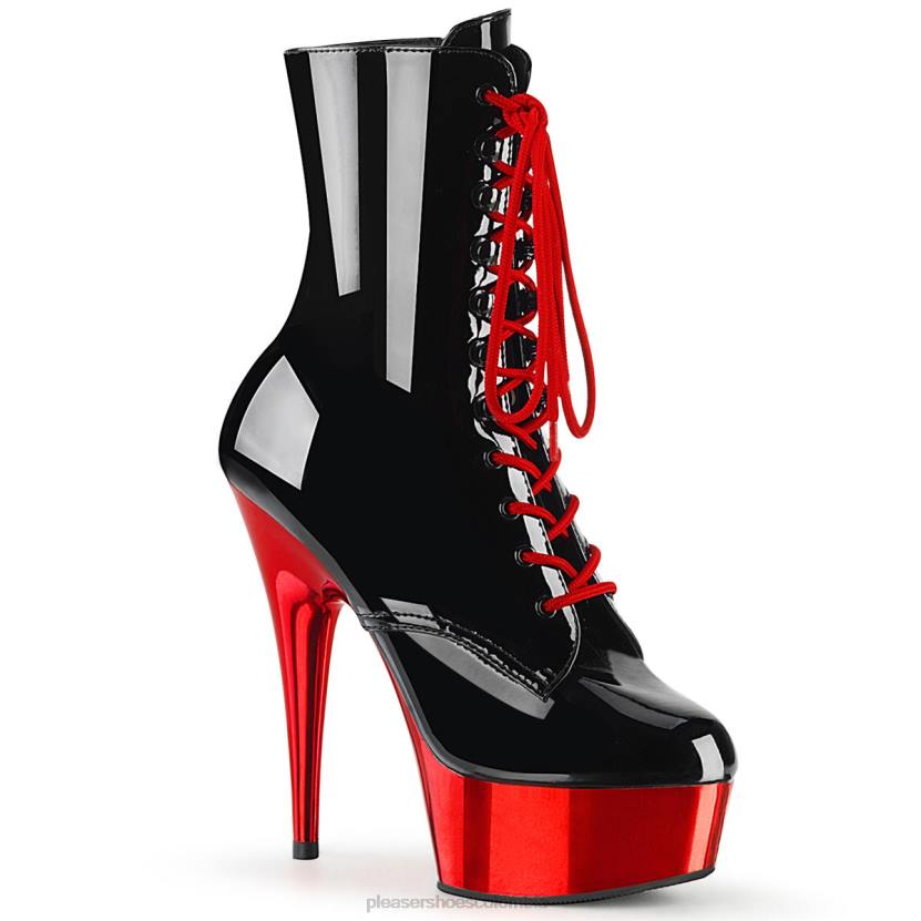 cromo negro/rojo 840P46 delicia-1020 Pleaser Shoes