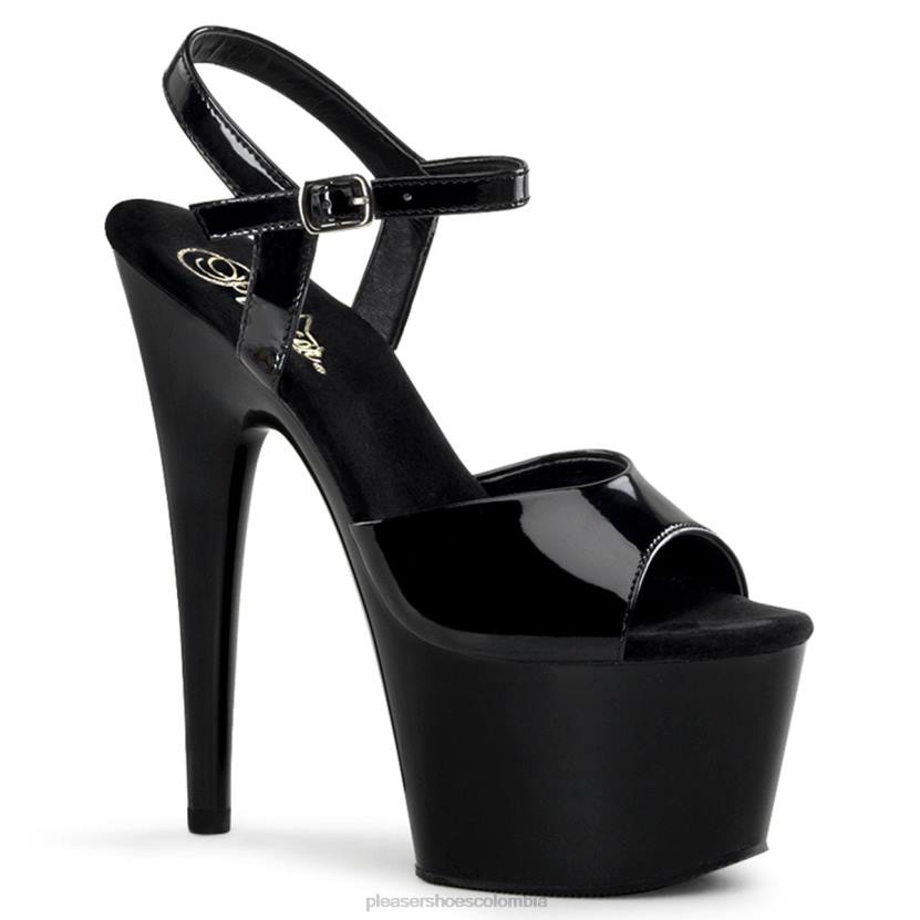 negro 840P64 adorar-709 Pleaser Shoes