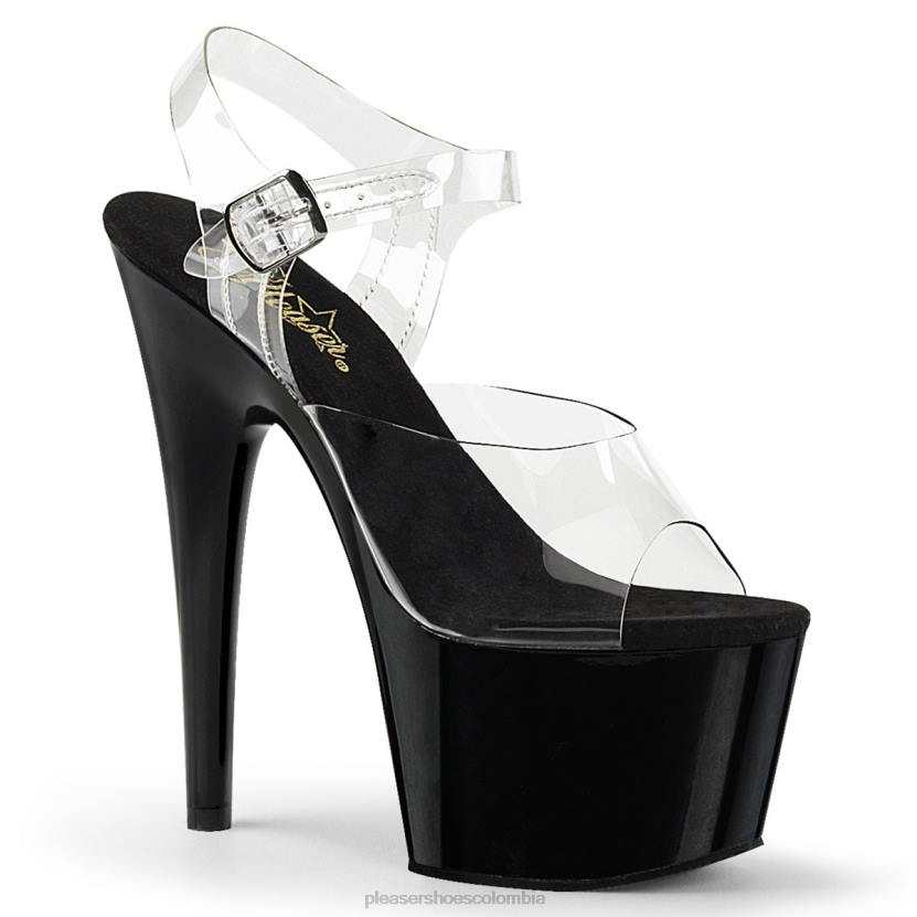 negro claro 840P115 adorar-708 Pleaser Shoes