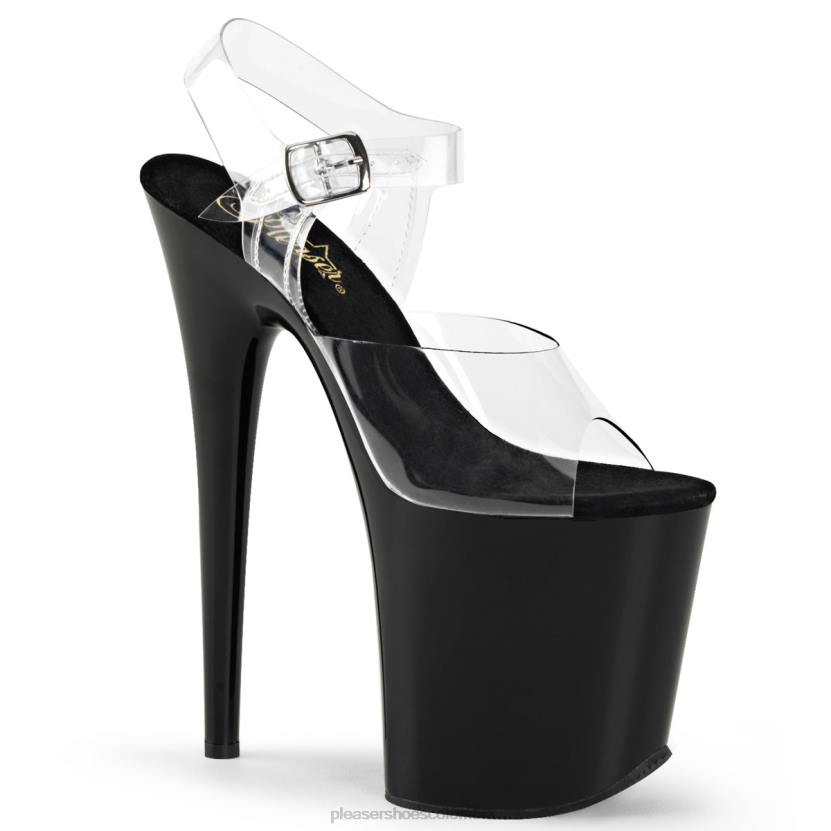 negro claro 840P29 flamenco-808 Pleaser Shoes