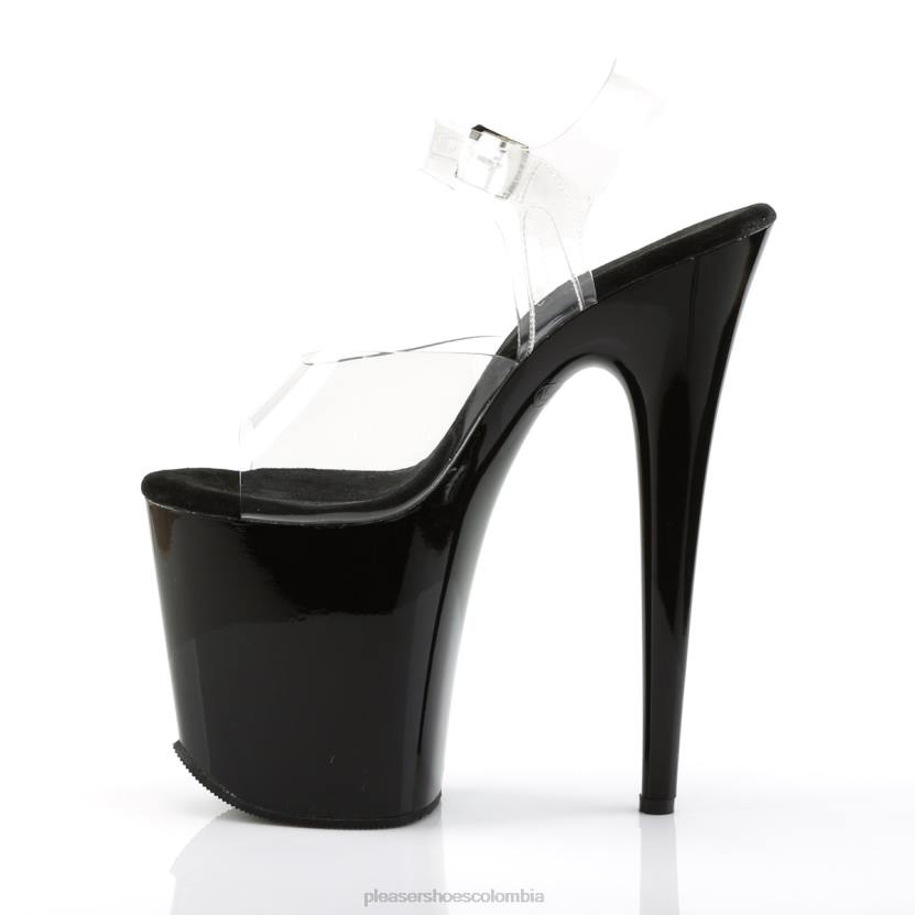 negro claro 840P29 flamenco-808 Pleaser Shoes