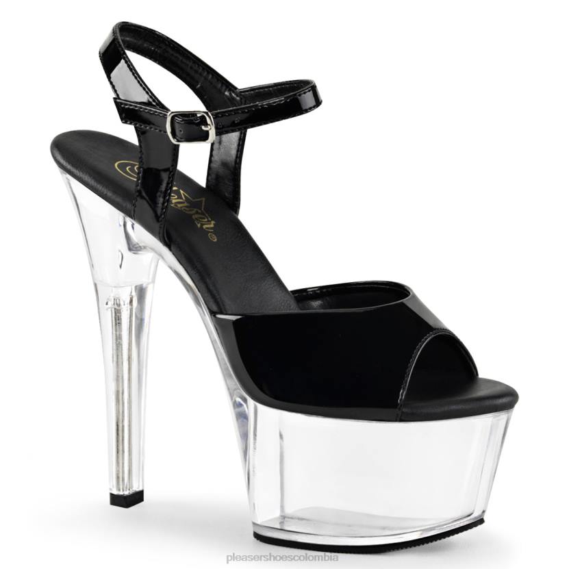 negro/claro 840P70 aspirar-609 Pleaser Shoes