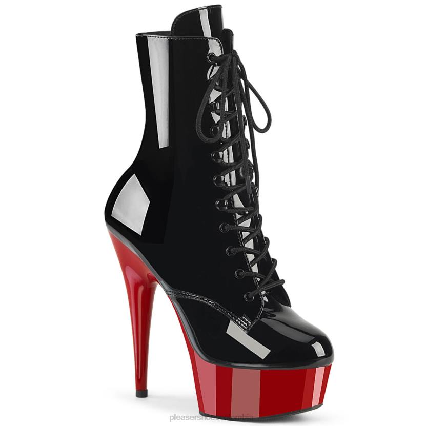 negro/rojo 840P45 delicia-1020 Pleaser Shoes
