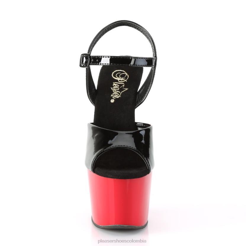 negro/rojo 840P65 adorar-709 Pleaser Shoes