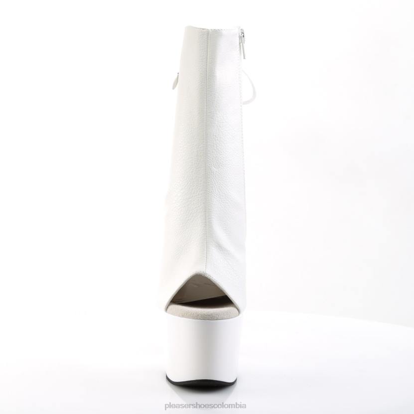 piel sintética blanca/blanco 840P53 adorar-1018 Pleaser Shoes