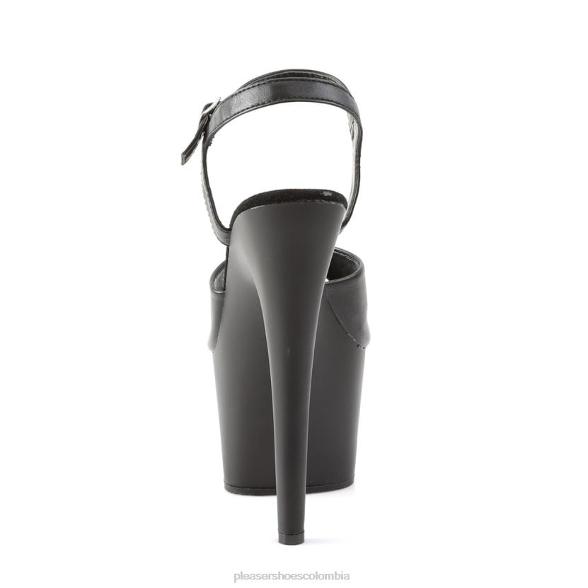 piel sintética negra/negro 840P62 adorar-709 Pleaser Shoes