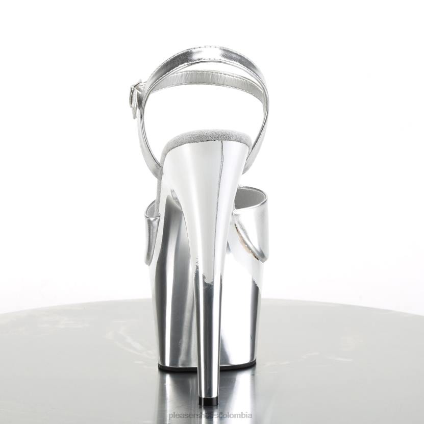 plata/cromo plateado 840P112 adorar-709 Pleaser Shoes