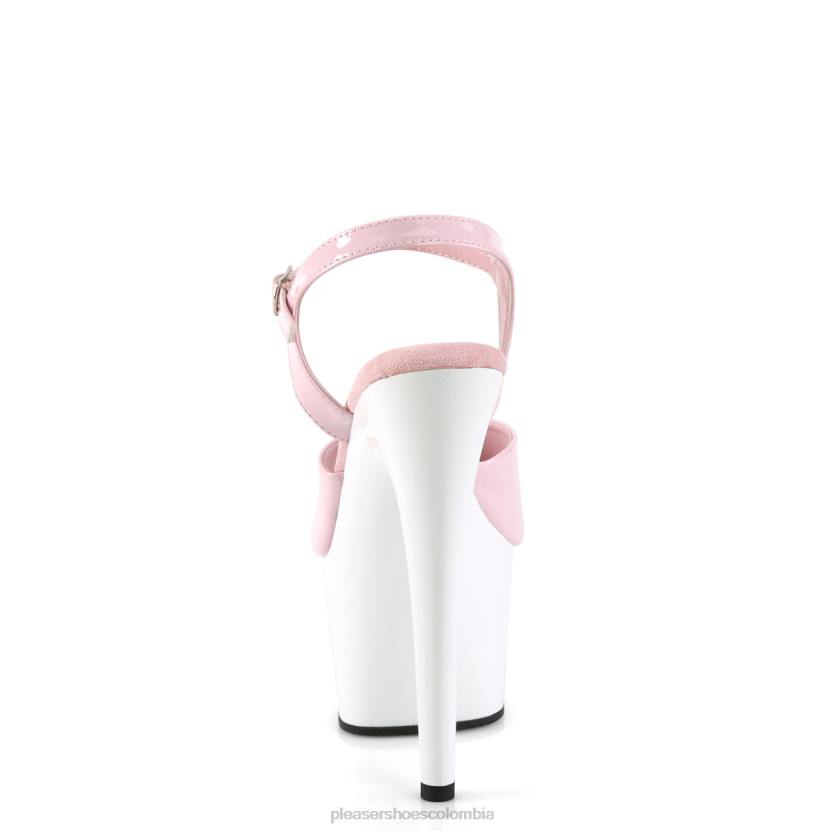 rosa bebé/blanco 840P61 adorar-709 Pleaser Shoes