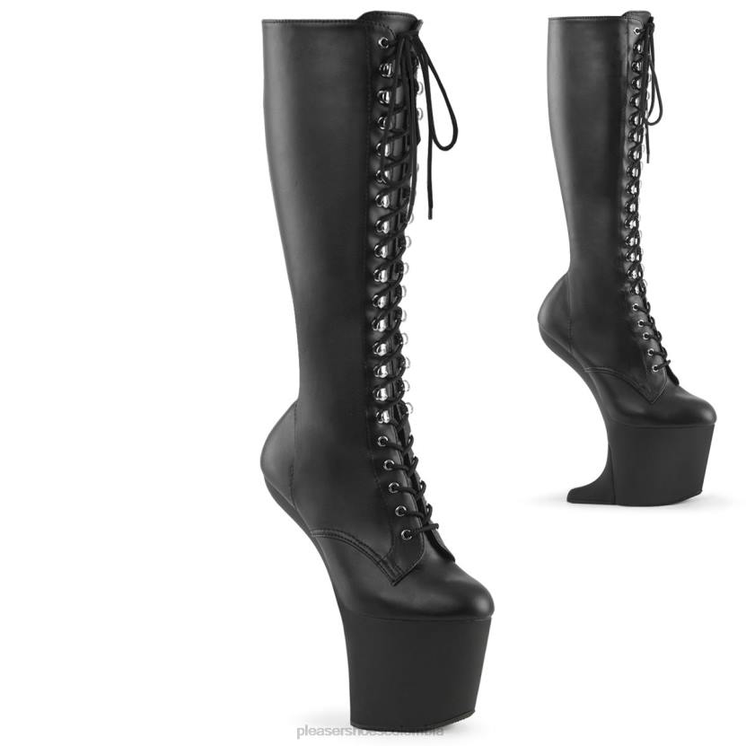 piel sintética negra/negro 840P16 locura-2023 Pleaser Shoes